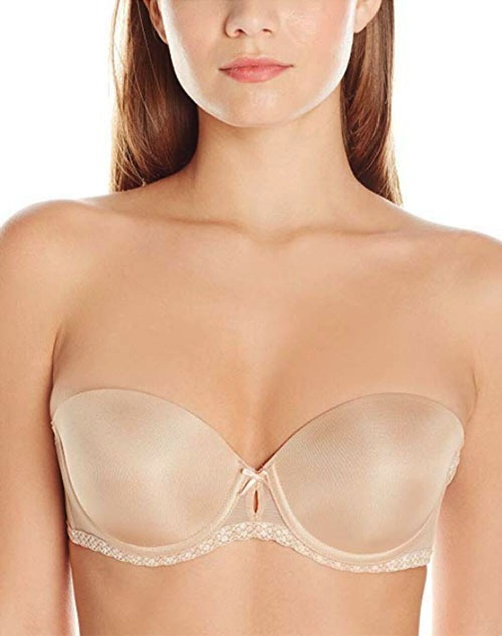 B.tempt’d Women’s Faithfully Yours Strapless Underwire Push-Up Bra Beige SZ 34B